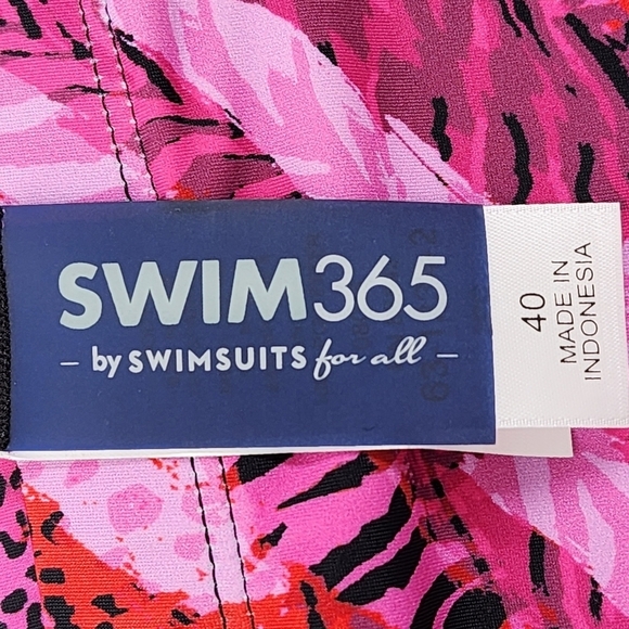 Swim 365 Women’s Plus Size Loop Strap Two-Piece Swim Dress - 40 - Picture 5 of 9